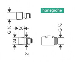 SET ACOPLE RAPIDO HANSGROHE